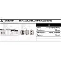 Тормозной суппорт EDR DC83044 RSTV K1 1231052333 0ZOMZP