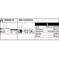 Тормозной суппорт EDR 1L JQL9 14QCFL Opel Corsa (C) 3 Хэтчбек 1.7 DI (F08. F68) 65 л.с. 2000 – 2009 DC83212