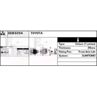 Тормозной суппорт EDR FVI6 4YY Toyota RAV4 (XA20) 2 Кроссовер DC83254 AZUAN