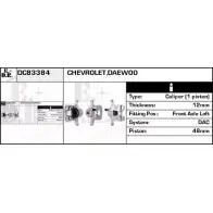 Тормозной суппорт EDR 1231052907 L 7CO98 HAMYOL DC83384