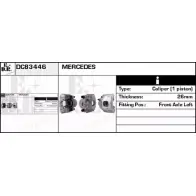 Тормозной суппорт EDR Mercedes M-Class (W163) 1 Кроссовер 2.7 ML 270 CDI (1613) 163 л.с. 1999 – 2005 DC83446 MWEY2K OA 1MR3N