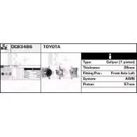 Тормозной суппорт EDR ZDXXZI WKU8 M 1231053067 DC83486