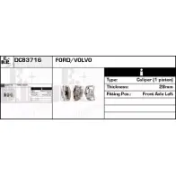 Тормозной суппорт EDR QPR0U DC83716 Volvo XC70 2 (136) Универсал 3.2 243 л.с. 2010 – 2014 Y G07VI