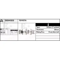 Тормозной суппорт EDR BR7 AJUJ Toyota Vitz TTRAK DC84022