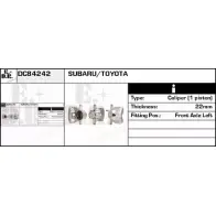 Тормозной суппорт EDR 4JCI4R F7BTM O7 DC84242 1231054163