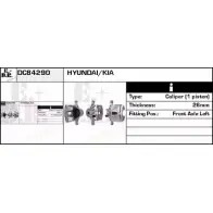 Тормозной суппорт EDR H1 GV1T DC84290 Kia CeeD (ED) 1 Универсал 1.4 105 л.с. 2010 – 2012 TL3WW5K