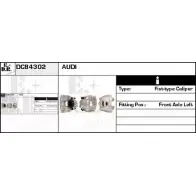 Тормозной суппорт EDR UTW50DX DC84302 Audi A4 (B8) 4 Седан 2.0 Tfsi 220 л.с. 2013 – 2015 Y2 NPLKW