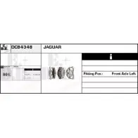 Тормозной суппорт EDR Jaguar 4PKX08U DC84348 74U QDA