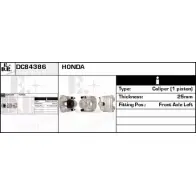 Тормозной суппорт EDR I2RW1 DC84386 Honda Accord 8 (CW) Универсал 2.2 i DTEC (CW3) 180 л.с. 2008 – 2025 ET AK8