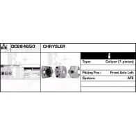 Тормозной суппорт EDR DC884650 VUUSG3 K Chrysler Voyager M95CQL