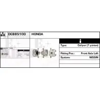 Тормозной суппорт EDR 0CLFH0P Y TXFG DC885100 Honda Civic 7 (ES, ET) Седан 1.3 IMA (ED9. ES9) 83 л.с. 2003 – 2005