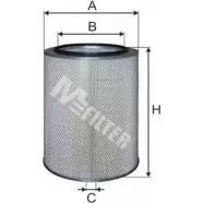 Воздушный фильтр MFILTER A 8083 LZN 6NG 0VHXB6O 1231226411