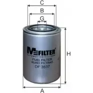 Топливный фильтр MFILTER 9N8QJ V1 LGVH7JC DF 3537 1231231195