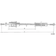 Тросик газа CABOR 10.006 2BRXV TC 78CKW2G 1231325219