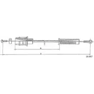 Тросик газа CABOR BZEU 6 ARZYH5V 10.007 1231325225