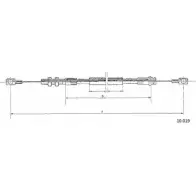 Тросик газа CABOR X3JF I6 10.019 DRGSOIS 1231325265