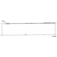 Тросик газа CABOR 1231325497 KRC KH0 10.062 SWFHNT