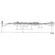 Тросик газа CABOR 10.086 1231325545 IH20WI LBRQQM V