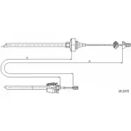 Трос сцепления CABOR Renault Twingo (CN0) 2 Хэтчбек 1.2 16V (CN04. CN0A. CN0B) 75 л.с. 2007 – 2024 99DP7K T 10.2372 KJ0BJCM