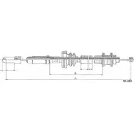 Трос сцепления CABOR 1231326555 W A109 10.329 OI4CWL1