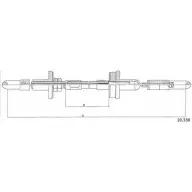 Трос сцепления CABOR 10.336 7A3ZLNB 1231326579 LF ZTJ