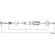 Трос сцепления CABOR 1231326653 QY IX8VJ 10.3443 TWW0K9