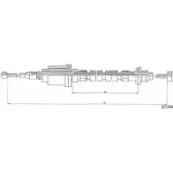 Трос сцепления CABOR 10.384 D 11IC 1231326711 9Q7YXX
