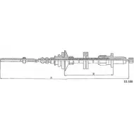 Трос сцепления CABOR 1231326723 9QW8ZVL 10.386 C 8YSE27