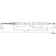 Трос ручника CABOR 10.4565 1231327015 F 35T7 UO29K87
