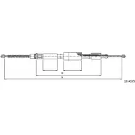 Трос ручника CABOR 1231327041 7 DR1W 10.4573 FIVHD