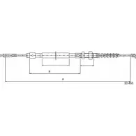Трос ручника CABOR J405 Y4I T5D5F 10.465 Mini Cooper (R56, 57) 2 2005 – 2014