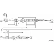 Трос ручника CABOR XQGG EC 10.5233 D3CZU6A 1231328025