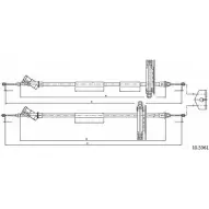 Трос ручника CABOR 10.5361 PX CHGSQ S9Y6KI 1231328303