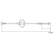 Трос ручника CABOR H9LEU 10.5416 KU 3MX 1231328401
