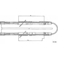 Трос ручника CABOR Z U505DZ 1231328473 10.562 NU3AQXO