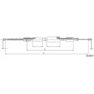 Трос ручника CABOR 10.6027 EI2P0 LS 1231328625 5HCF09