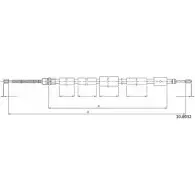 Трос ручника CABOR J231YE6 1231328647 10.6032 K IO3ZI