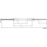Трос ручника CABOR 10.6220 1231328799 UJ7WPDU N 387T