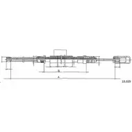 Трос ручника CABOR 1X2XY 10.639 G294 X3Q Fiat Ducato (230) 1 Автобус 1.9 TD Panorama, Combinato 82 л.с. 1994 – 2002