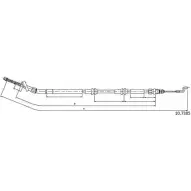 Трос ручника CABOR ND2M27 10.7385 Volkswagen Amarok (2H) 1 Пикап 2.0 BiTDI 4motion 180 л.с. 2011 – 2025 L8Y6 3