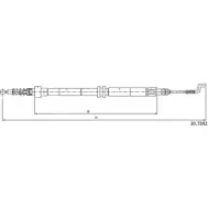 Трос ручника CABOR B4O 67HG 10.7392 Volkswagen Transporter (T4) 4 Грузовик 2.5 110 л.с. 1990 – 2003 B1B7S