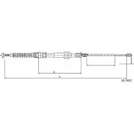 Трос ручника CABOR 10.7432 Volkswagen Caddy (2KB, 2KJ, 2CB, 2CJ) 3 Минивен 1.9 TDI 4motion 105 л.с. 2008 – 2010 D S893I ZZ6YFKF