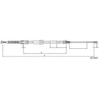 Трос ручника CABOR 46X5H69 Volkswagen Caddy (2KB, 2KJ, 2CB, 2CJ) 3 Минивен 1.9 TDI 4motion 105 л.с. 2008 – 2010 UPT 29ON 10.7433