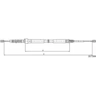 Трос ручника CABOR Skoda Octavia (A5, 1Z3) 2 Хэтчбек 1.6 102 л.с. 2004 – 2013 HWXJ O8Y 10.7504 ZUJLBIV