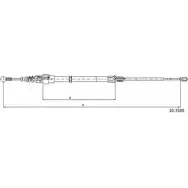 Трос ручника CABOR Skoda Octavia (A5, 1Z3) 2 Хэтчбек 1.6 102 л.с. 2004 – 2013 VSO1UJH 10.7505 SWB DU