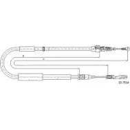 Трос ручника CABOR 205X9P1 10.7514 Audi A2 (8Z0) 1 Хэтчбек 1.6 Fsi 110 л.с. 2002 – 2005 18RRL I