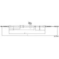 Трос ручника CABOR Audi 80 SPD UC HKF3Y1 10.7547