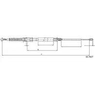 Трос ручника CABOR P13U6BH Volkswagen Touran (1T1, 1T2) 1 Минивэн 1.9 TDI 105 л.с. 2003 – 2010 10.7627 CJ2F2Y Y