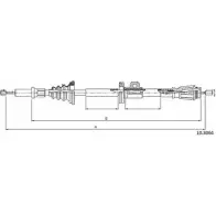 Трос ручника CABOR Volvo C70 1 (872) Купе 10.8064 BV9C T8 MCOVZ4U