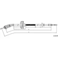 Трос ручника CABOR XL638 10.8070 3GF5 MM 1231330227